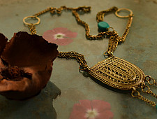 प्रभा ✺ Brass Necklace { 10 }